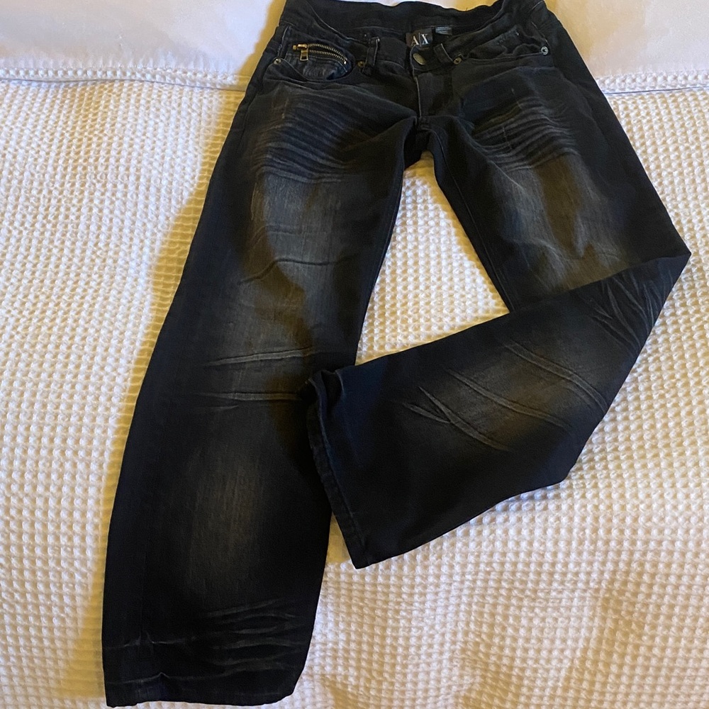AX Armani Exchange Stylish Black Denim Jeans
